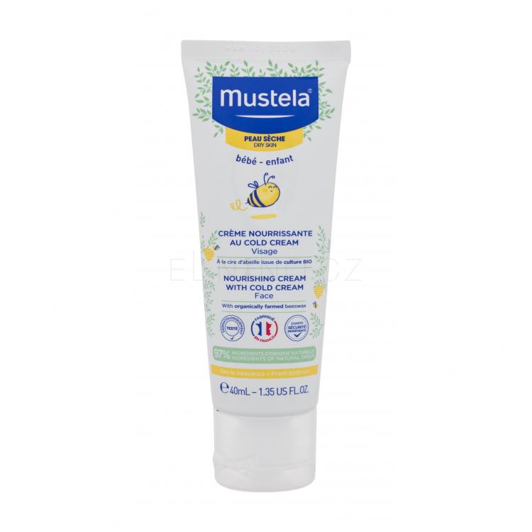 Mustela Bébé Nourishing Cream With Cold Cream Denní pleťový krém pro děti 40 ml