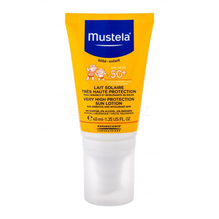 Mustela Solaires Very High Protection Sun Lotion SPF50+ Opalovací přípravek na tělo pro děti 40 ml