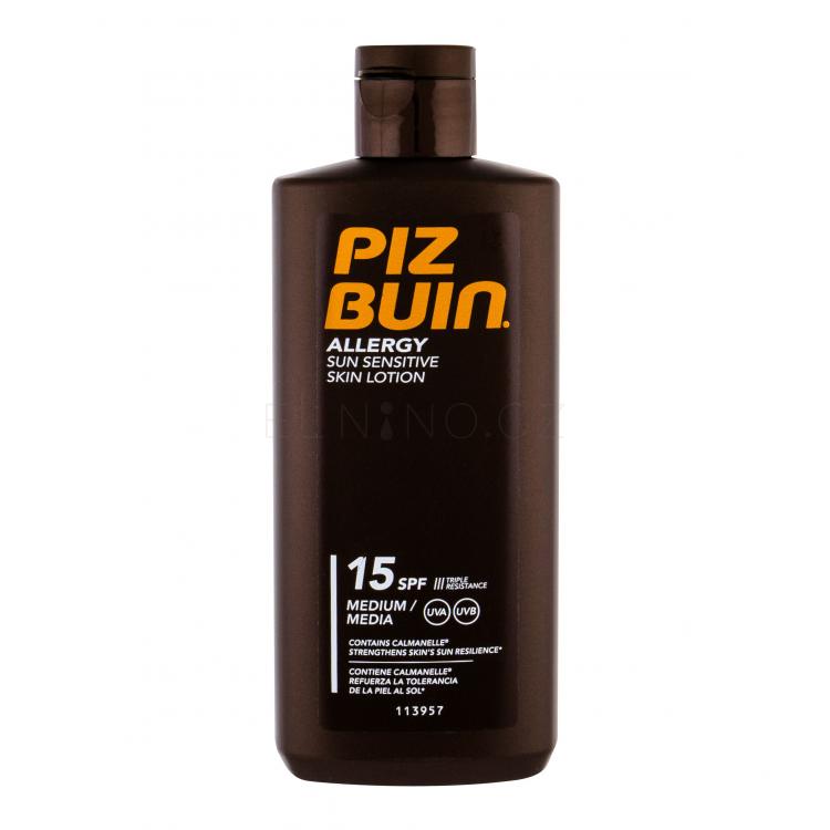 PIZ BUIN Allergy Sun Sensitive Skin Lotion SPF15 Opalovací přípravek na tělo 200 ml