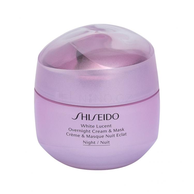 Shiseido White Lucent Overnight Cream &amp; Mask Noční pleťový krém pro ženy 75 ml