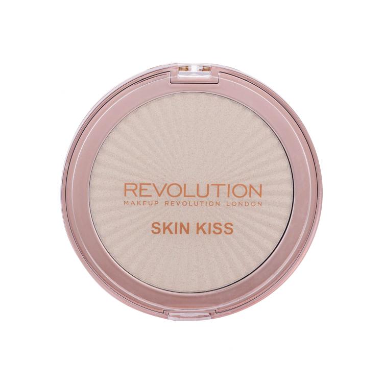 Makeup Revolution London Skin Kiss Rozjasňovač pro ženy 14 g Odstín Ice Kiss poškozená krabička