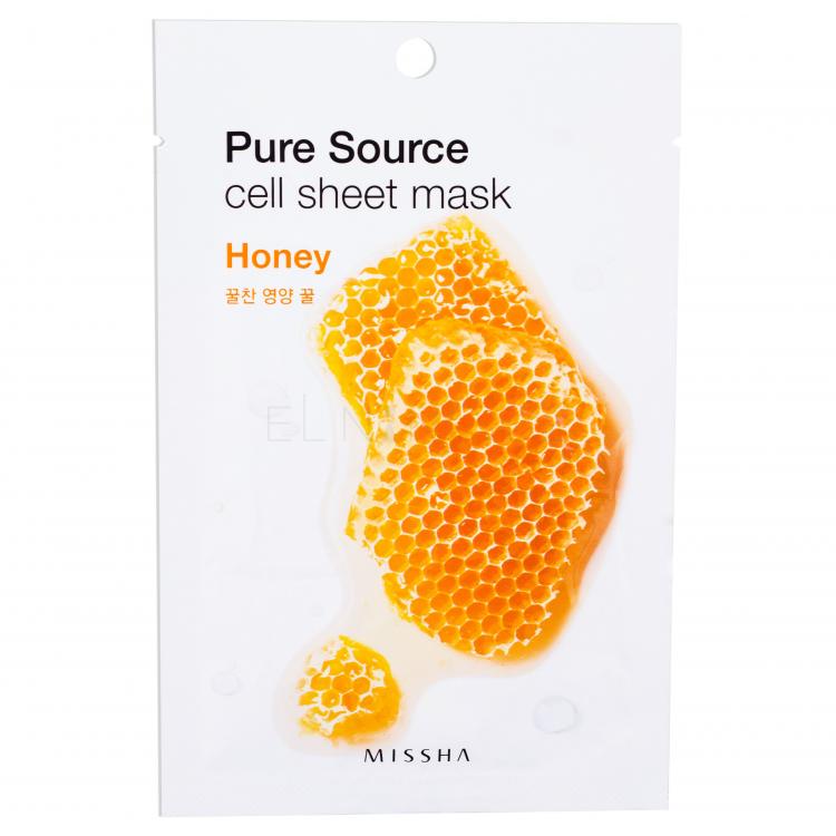 Missha Pure Source Honey Pleťová maska pro ženy 21 g