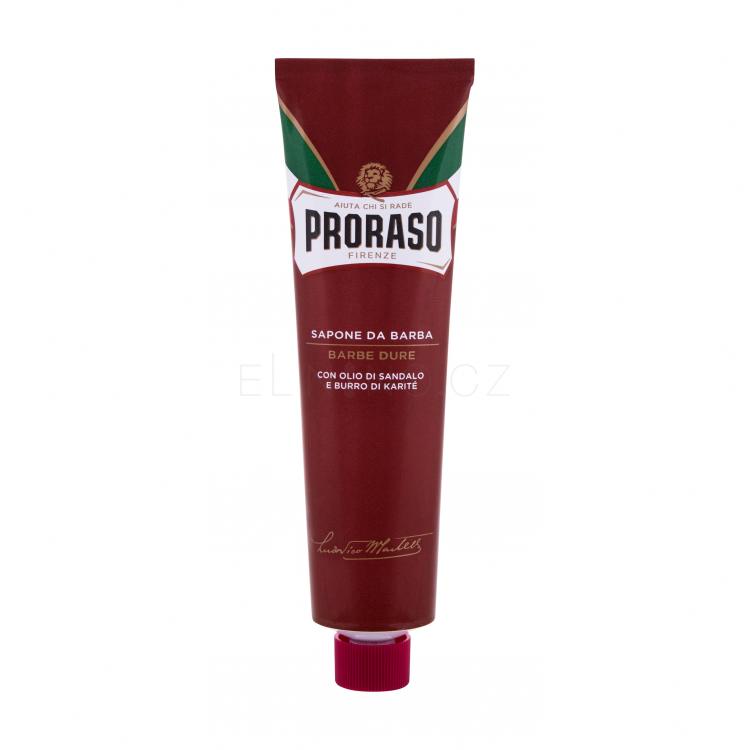 PRORASO Red Shaving Soap In A Tube Pěna na holení pro muže 150 ml