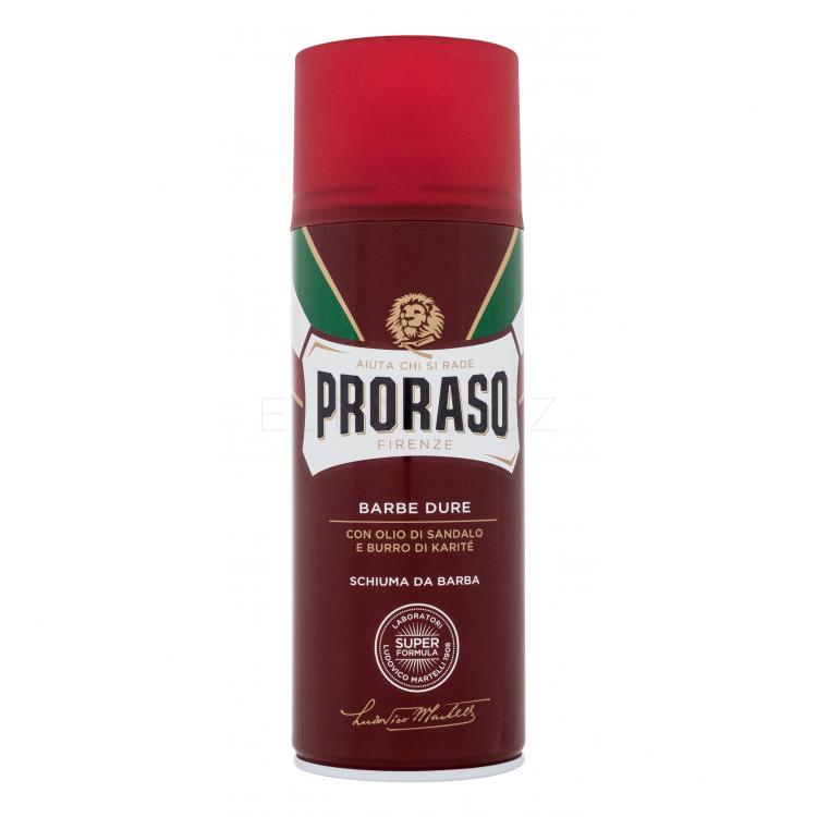 PRORASO Red Shaving Foam Pěna na holení pro muže 400 ml