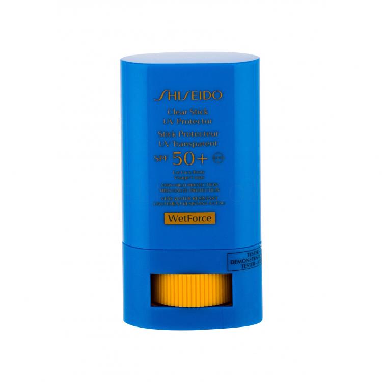 Shiseido UV Protective Clear Stick SPF50+ Opalovací přípravek na obličej pro ženy 15 g tester
