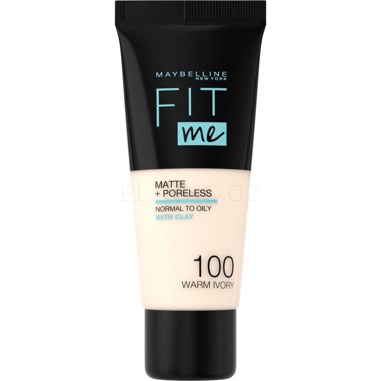 Maybelline Fit Me! Matte + Poreless Make-up pro ženy 30 ml Odstín 100 Warm Ivory