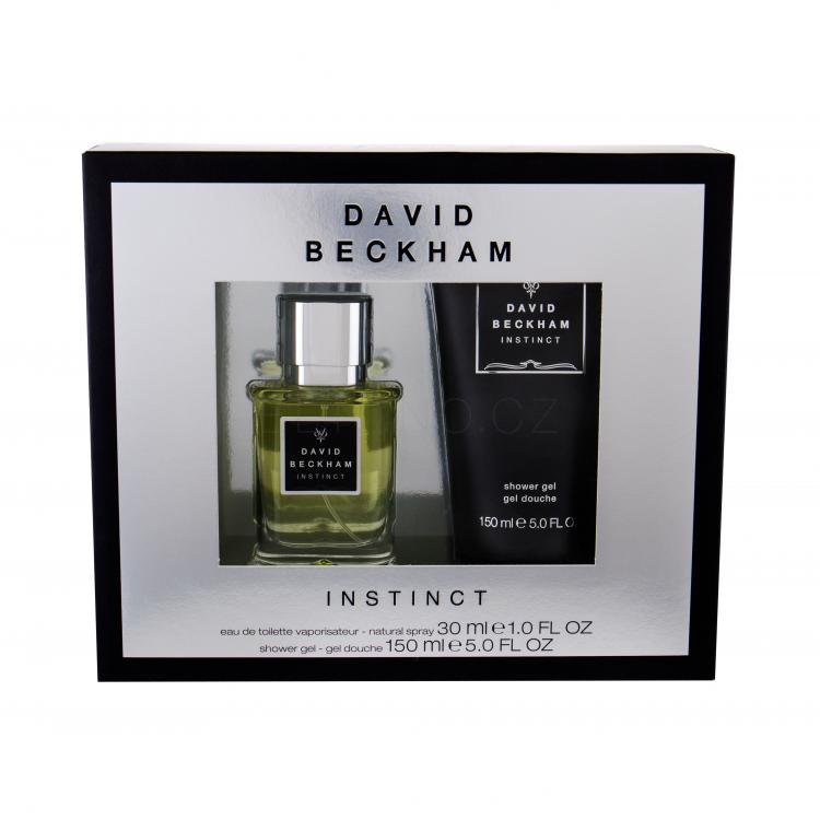 David Beckham Instinct Dárková kazeta Edt 30ml + 150ml sprchový gel poškozená krabička