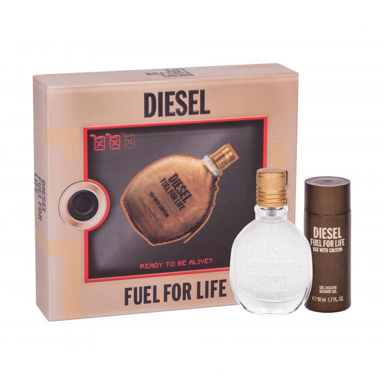 Diesel Fuel For Life Homme Dárková kazeta toaletní voda 30 ml + sprchový gel 50 ml