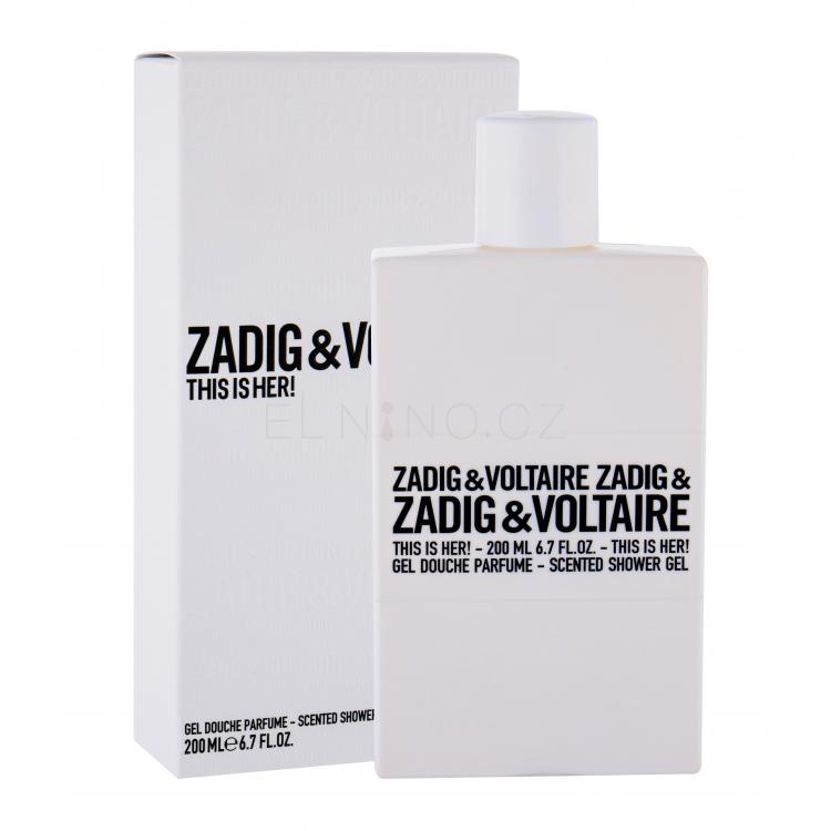 Zadig &amp; Voltaire This is Her! Sprchový gel pro ženy 200 ml