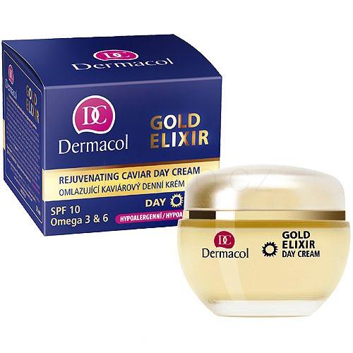 Dermacol Gold Elixir Denní pleťový krém pro ženy 50 ml poškozená krabička