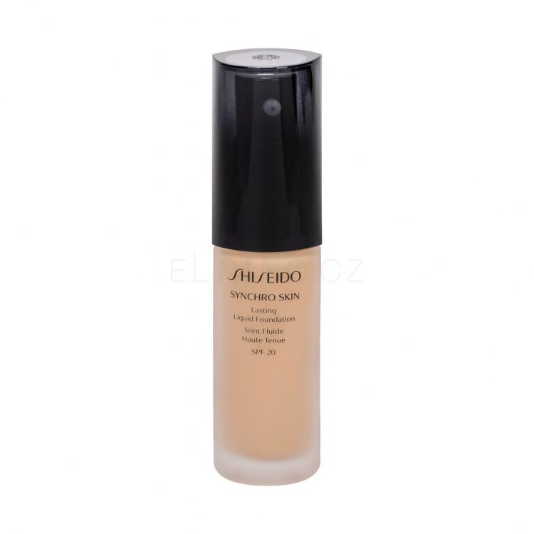 Shiseido Synchro Skin Lasting Liquid Foundation SPF20 Make-up pro ženy 30 ml Odstín Golden 3