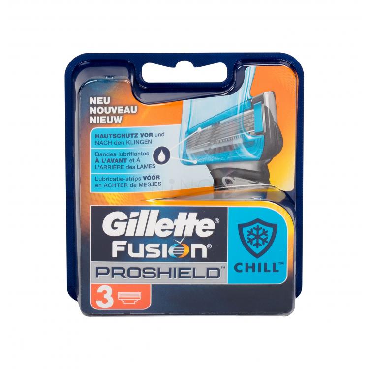 Gillette ProShield Chill Náhradní břit pro muže 3 ks