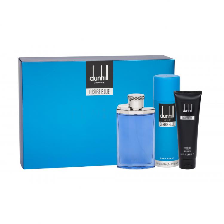 Dunhill Desire Blue Dárková kazeta toaletní voda 100 ml + sprchový gel 90 ml + deodorant 195 ml