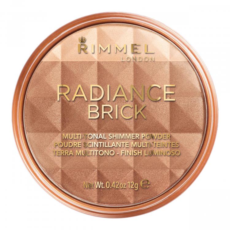 Rimmel London Radiance Brick Bronzer pro ženy 12 g Odstín 001 Light