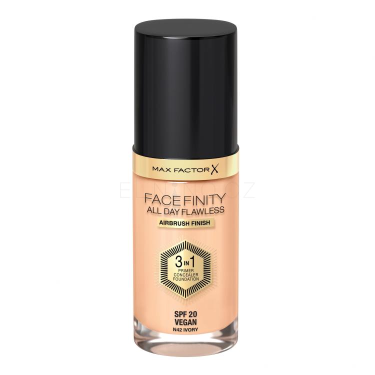 Max Factor Facefinity All Day Flawless SPF20 Make-up pro ženy 30 ml Odstín N42 Ivory
