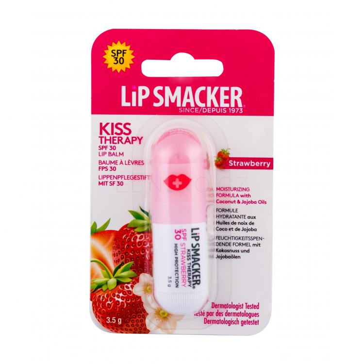 Lip Smacker Kiss Therapy SPF30 Balzám na rty pro ženy 3,5 g Odstín Strawberry
