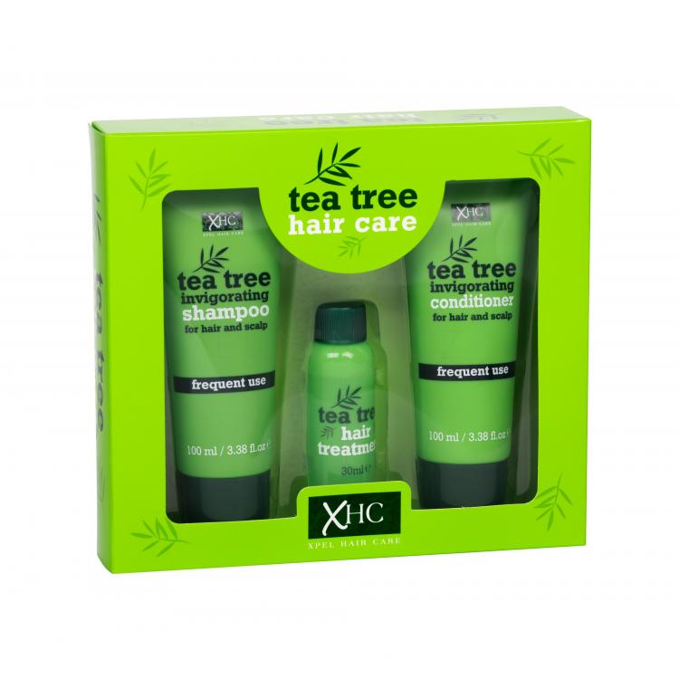 Xpel Tea Tree Dárková kazeta šampon 100 ml + kondicionér 100 ml + sérum na vlasy 30 ml