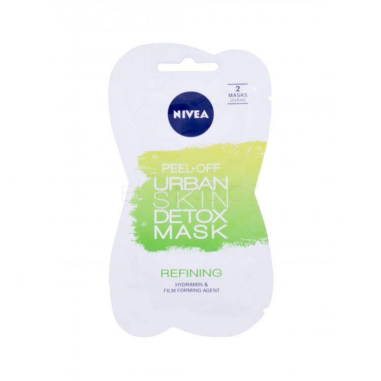 Nivea Urban Skin Detox Peel-Off Mask Pleťová maska pro ženy 10 ml