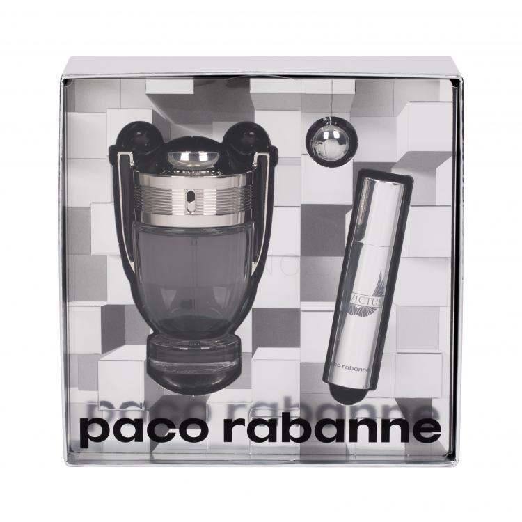 Paco Rabanne Invictus Dárková kazeta toaletní voda 50 ml + toaletní voda 10 ml + přívěšek na klíče