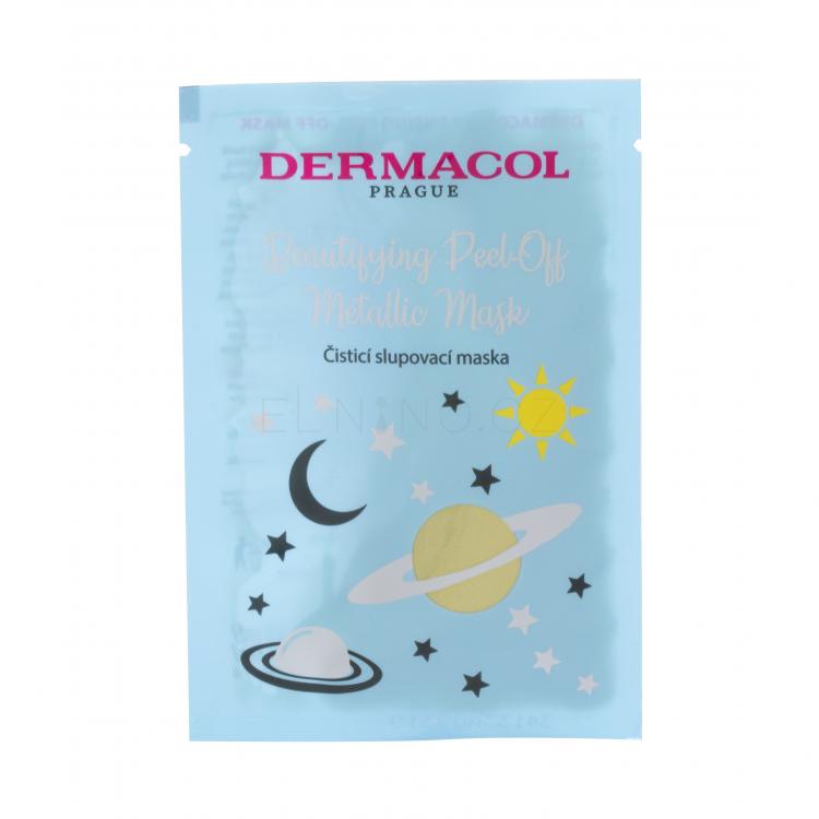 Dermacol Beautifying Peel-off Metallic Mask Cleansing Pleťová maska pro ženy 15 ml