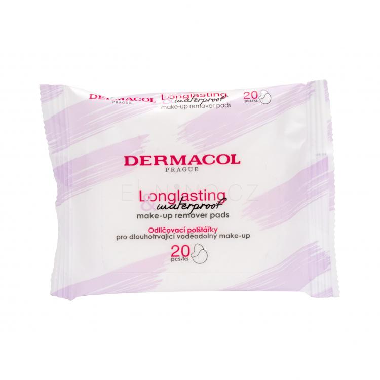 Dermacol Longlasting &amp; Waterproof Čisticí ubrousky pro ženy 20 ks