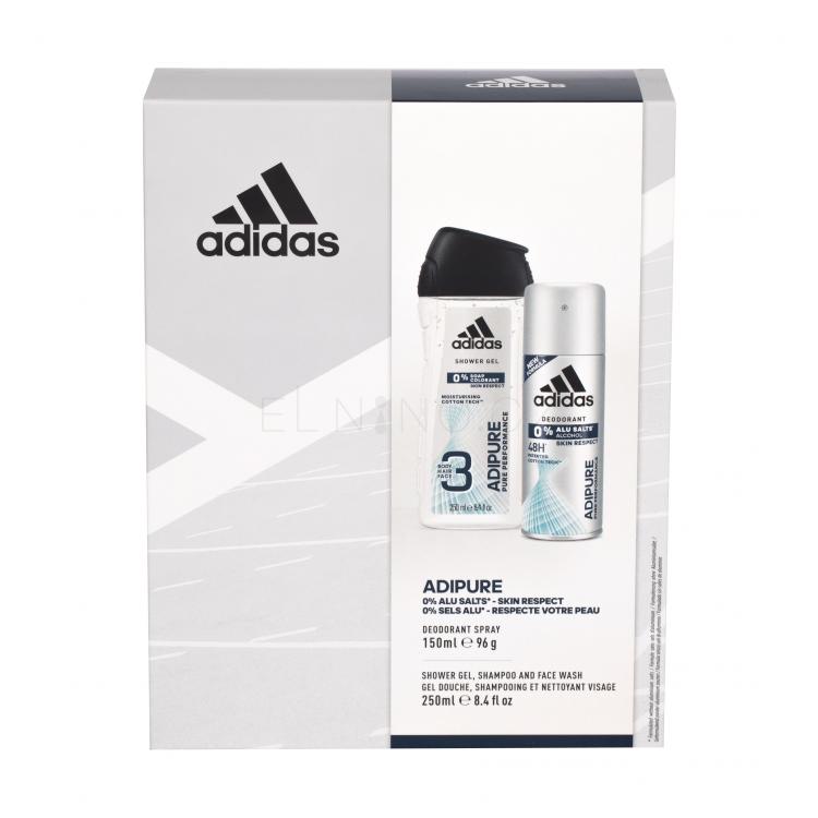 Adidas Adipure 48h Dárková kazeta deodorant 150 ml + sprchový gel 250 ml