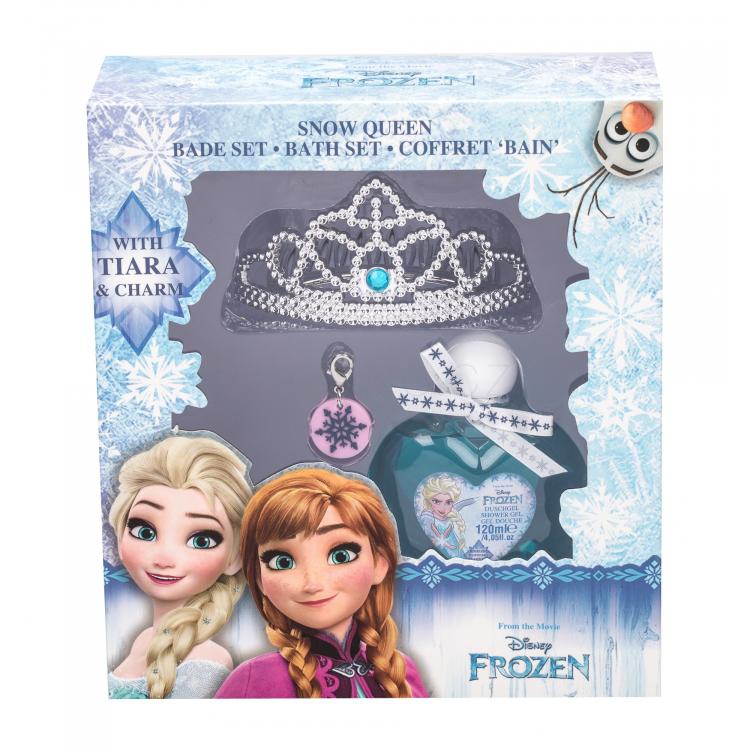 Disney Frozen Dárková kazeta sprchový gel 120 ml + korunka do vlasů + přívěšek