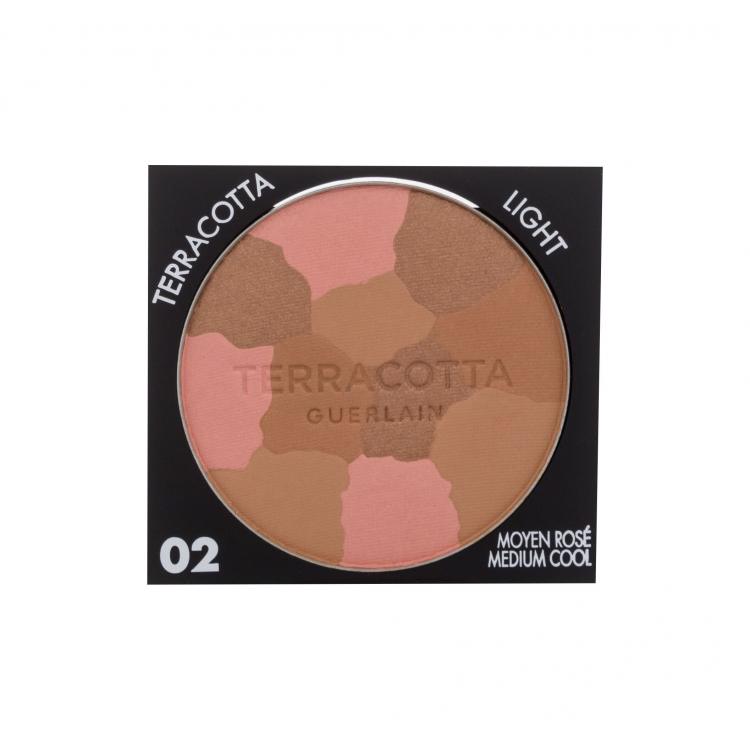 Guerlain Terracotta Light The Sun-Kissed Glow Powder Bronzer pro ženy 6 g Odstín 02 Medium Cool tester