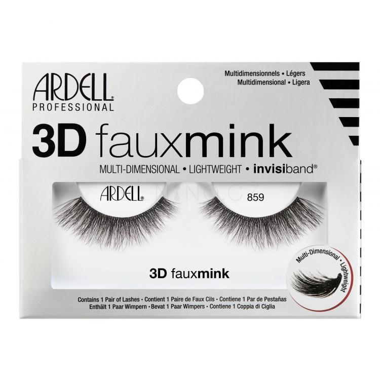 Ardell 3D Faux Mink 859 Umělé řasy pro ženy 1 ks Odstín Black