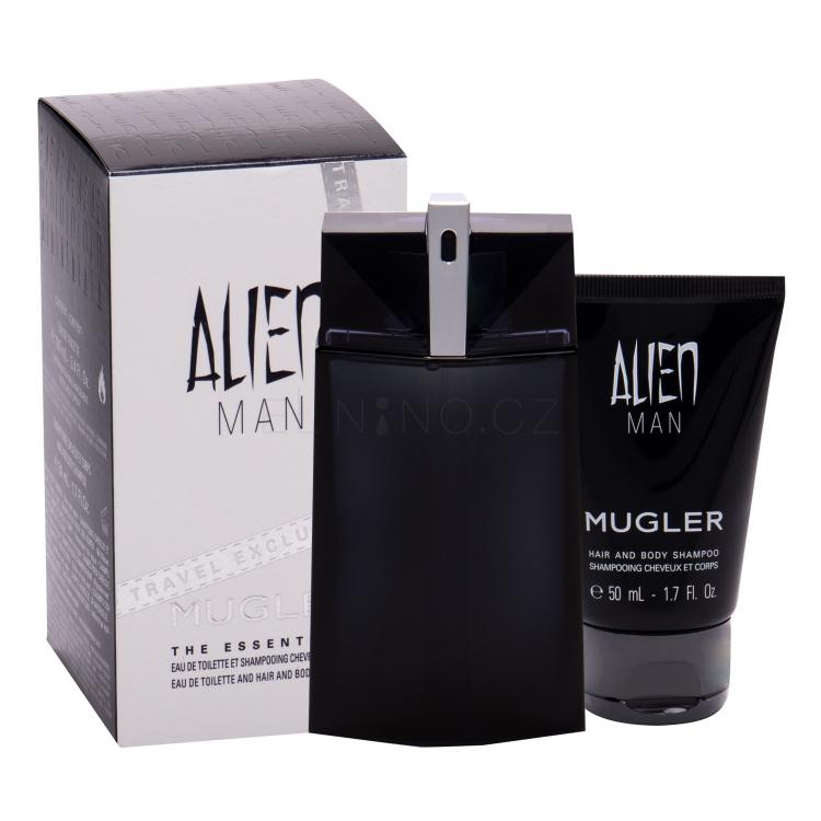 Thierry Mugler Alien Man Dárková kazeta toaletní voda 100 ml + sprchový gel 50 ml Plnitelný
