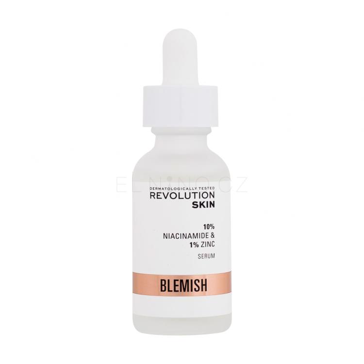 Revolution Skincare Blemish 10% Niacinamide + 1% Zinc Pleťové sérum pro ženy 30 ml