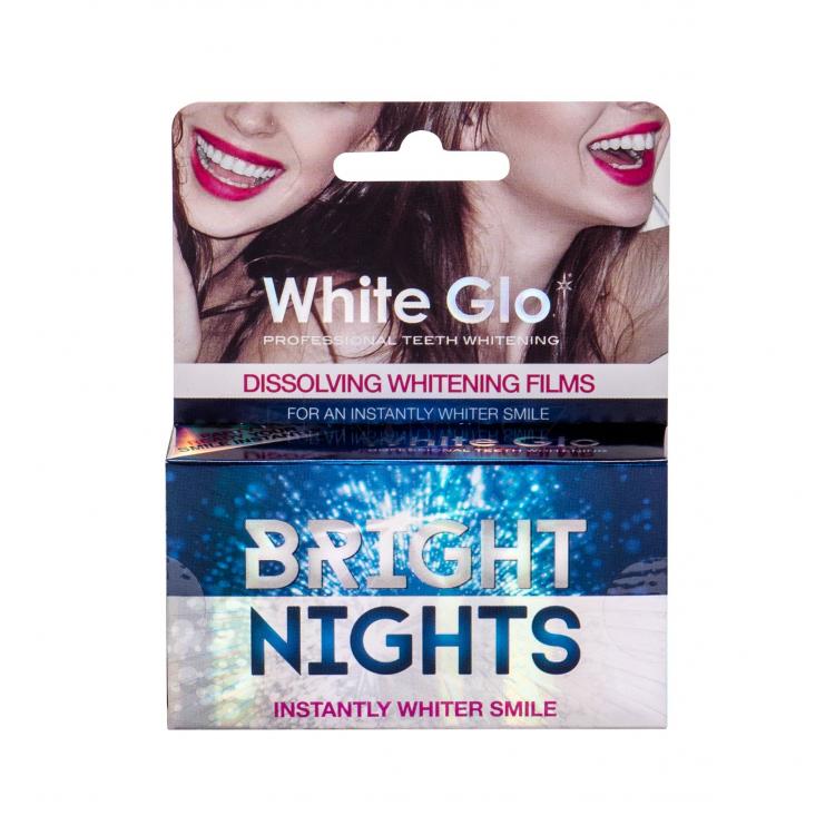 White Glo Bright Nights Whitening Films Bělení zubů 6 ks