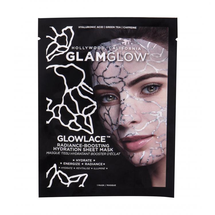 Glam Glow Glowlace Radiance-Boosting Hydration Pleťová maska pro ženy 1 ks