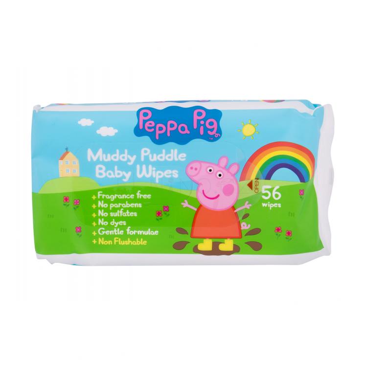 Peppa Pig Peppa Baby Wipes Čisticí ubrousky pro děti 56 ks