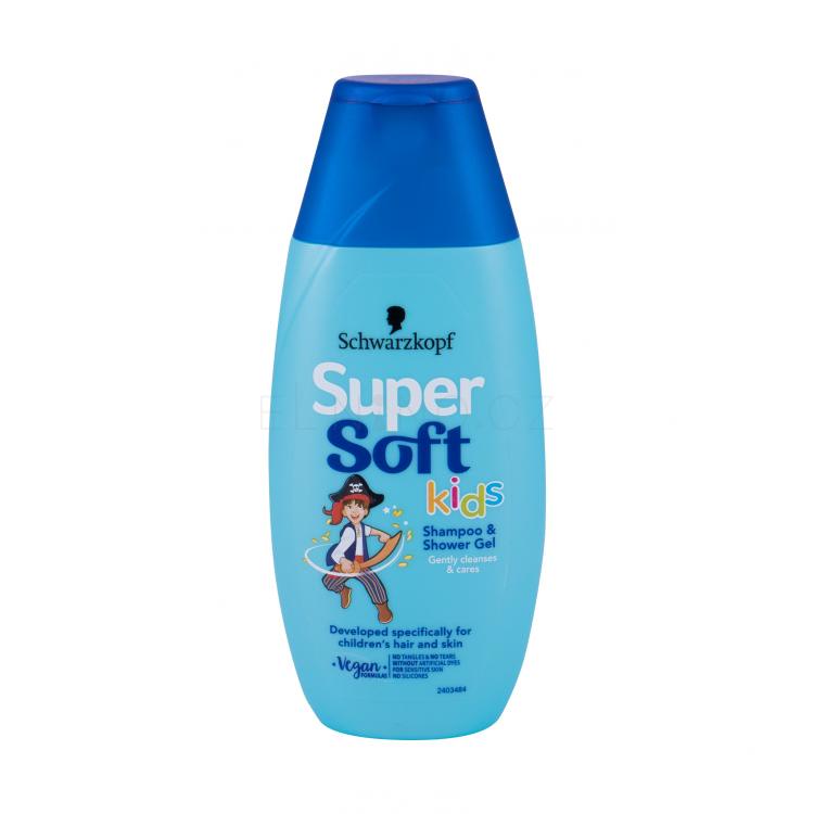Schwarzkopf Super Soft Kids Shampoo &amp; Shower Gel Šampon pro děti 250 ml