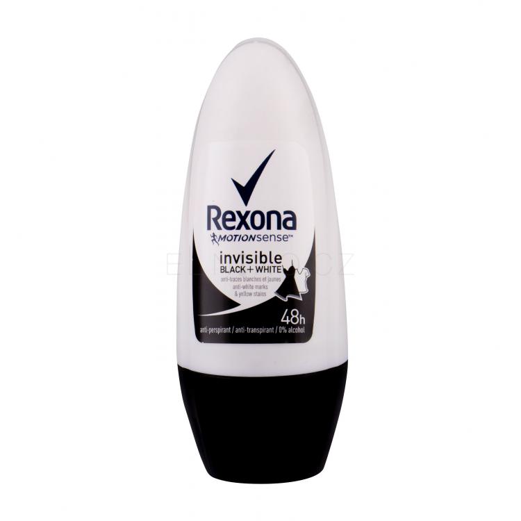 Rexona MotionSense Invisible Black + White Antiperspirant pro ženy 50 ml