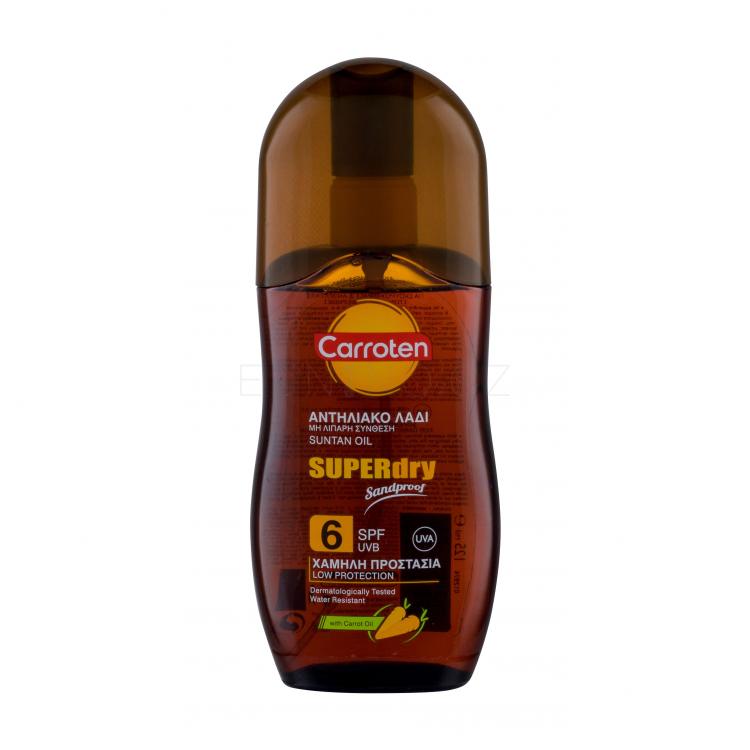 Carroten Superdry Suntan Oil SPF6 Opalovací přípravek na tělo 125 ml