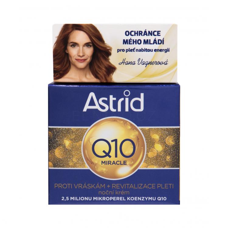 Astrid Q10 Miracle Noční pleťový krém pro ženy 50 ml