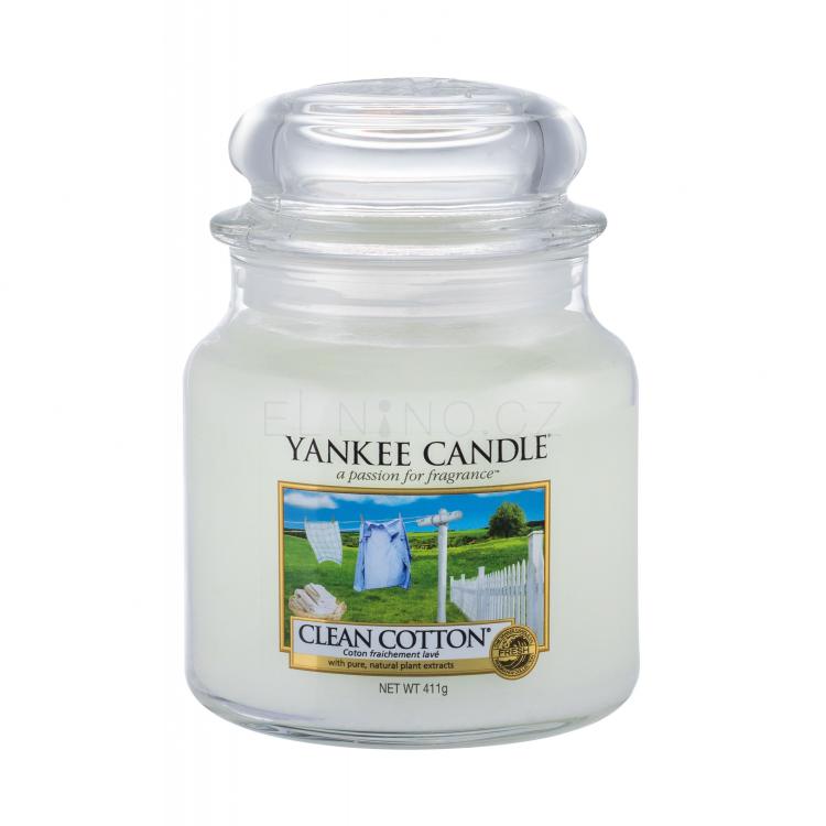 Yankee Candle Clean Cotton Vonná svíčka 411 g