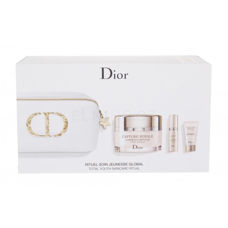 Christian Dior Capture Totale Dárková kazeta denní pleťová péče 60 ml + pleťové sérum Multi-Perfection 7 ml + krém na oční okolí Multi-Perfection 5 ml + kosmetická taštička