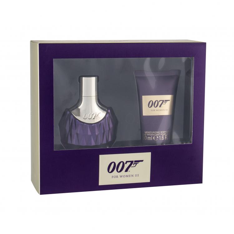 James Bond 007 James Bond 007 For Women III Dárková kazeta parfémovaná voda 30 ml + tělové mléko 50 ml