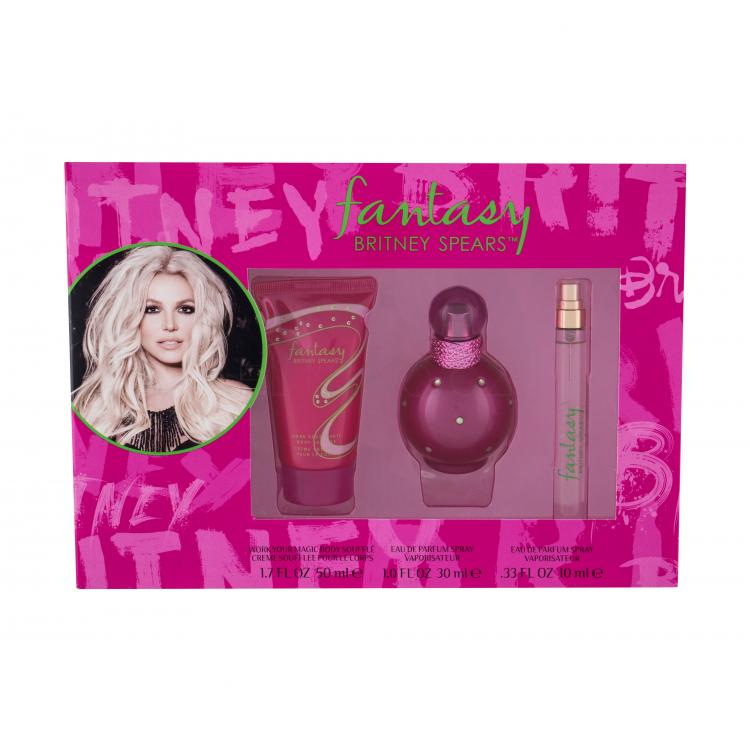 Britney Spears Fantasy Dárková kazeta parfémovaná voda 30 ml + parfémovaná voda 10 ml + tělový krém 50 ml