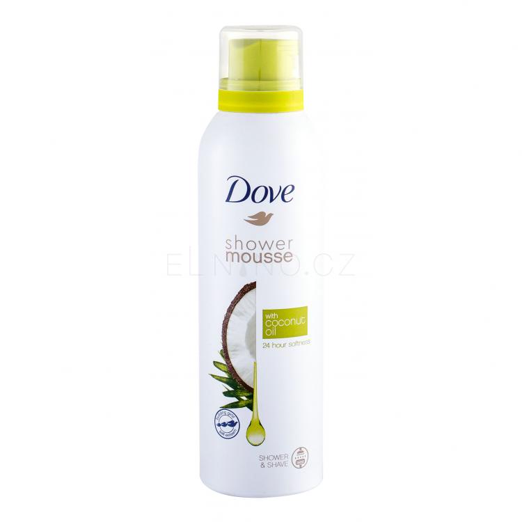 Dove Shower Mousse Coconut Oil Sprchová pěna pro ženy 200 ml