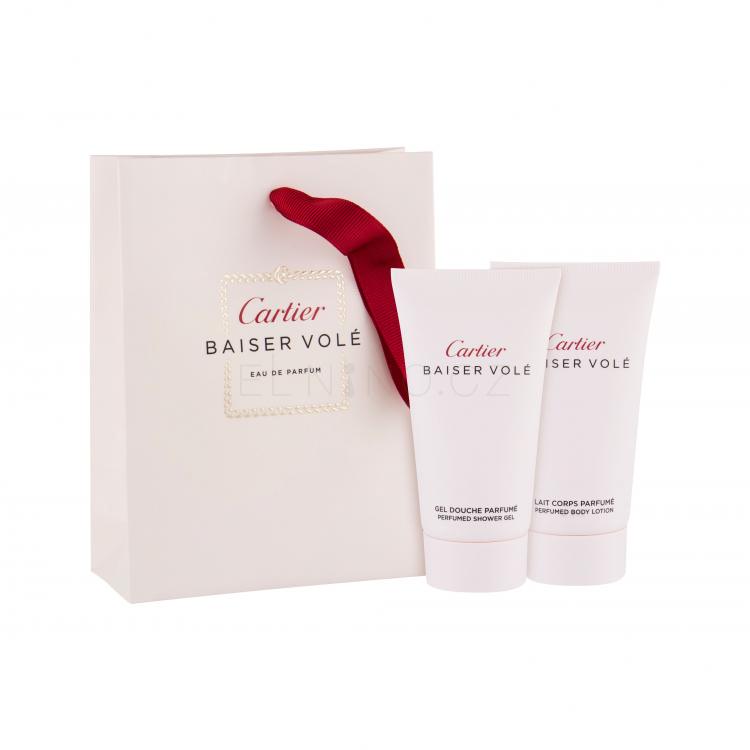 Cartier Baiser Volé Dárková kazeta sprchový gel 50 ml + tělové mléko 50 ml