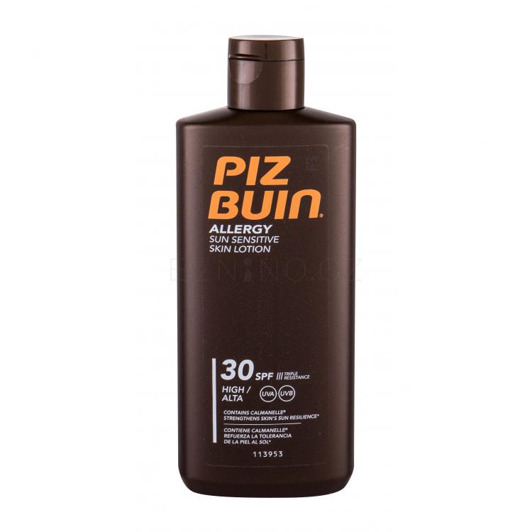 PIZ BUIN Allergy Sun Sensitive Skin Lotion SPF30 Opalovací přípravek na tělo 200 ml poškozený obal