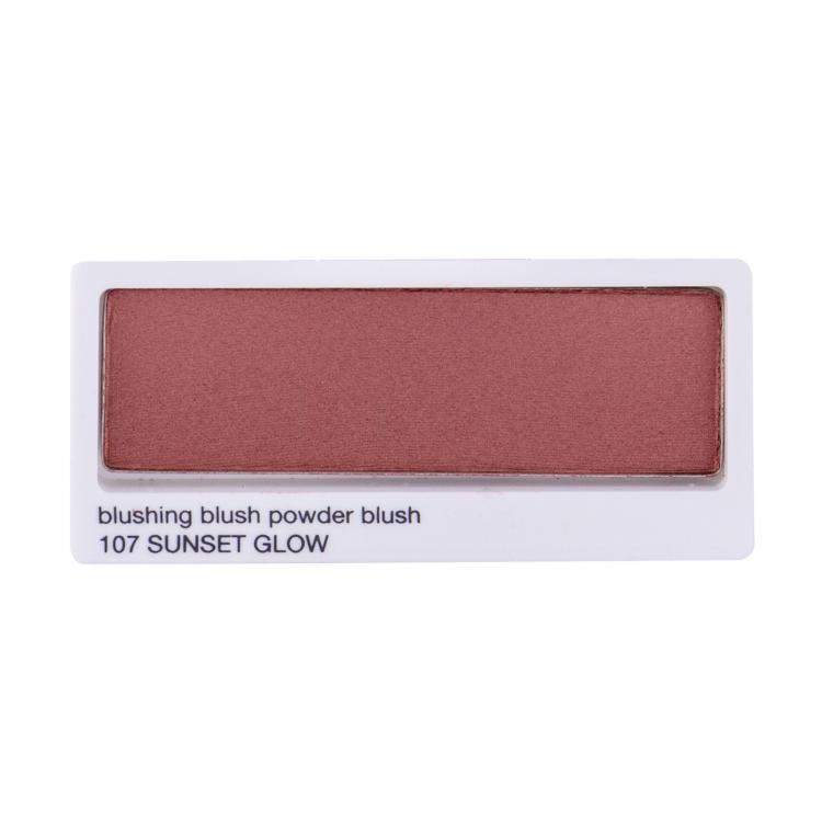 Clinique Blushing Blush Tvářenka pro ženy 6 g Odstín 107 Sunset Glow tester