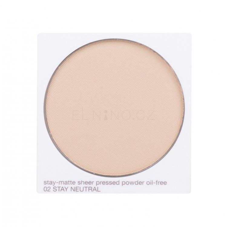 Clinique Stay-Matte Sheer Pressed Powder Pudr pro ženy 7,6 g Odstín 02 Stay Neutral tester