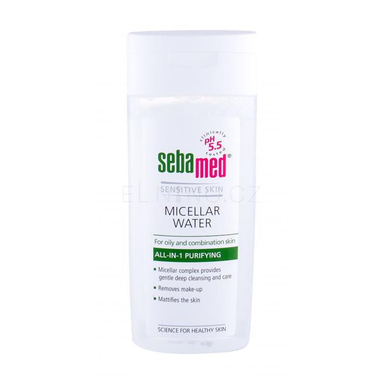 SebaMed Sensitive Skin Micellar Water Oily Skin Micelární voda pro ženy 200 ml