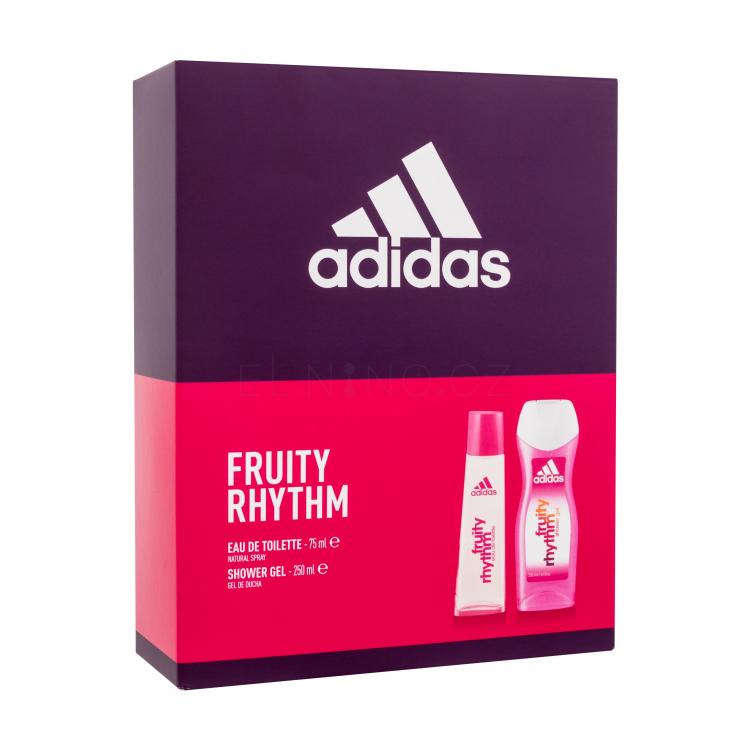 Adidas Fruity Rhythm For Women Dárková kazeta toaletní voda 75 ml + sprchový gel 250 ml