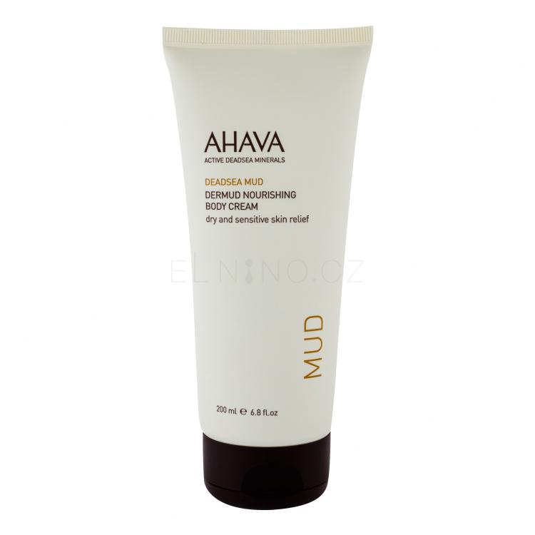 AHAVA Deadsea Mud Dermud Nourishing Body Cream Tělový krém pro ženy 200 ml poškozená krabička